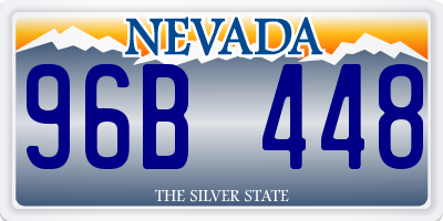 NV license plate 96B448