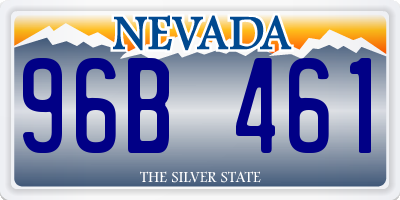 NV license plate 96B461
