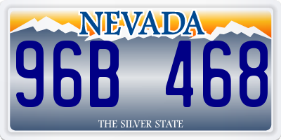 NV license plate 96B468