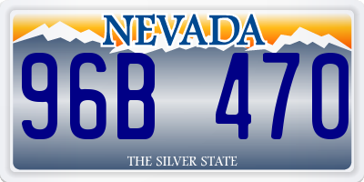 NV license plate 96B470