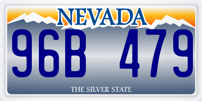 NV license plate 96B479