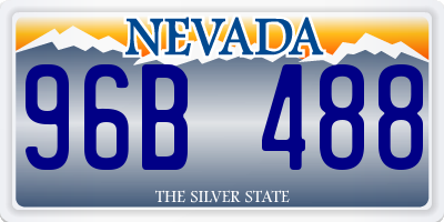 NV license plate 96B488