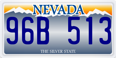 NV license plate 96B513