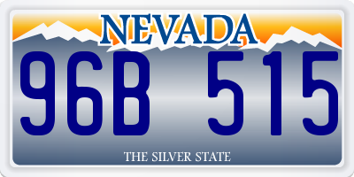 NV license plate 96B515