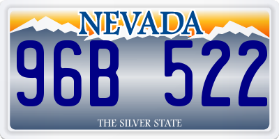 NV license plate 96B522
