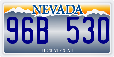 NV license plate 96B530