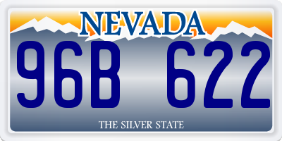 NV license plate 96B622