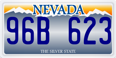 NV license plate 96B623