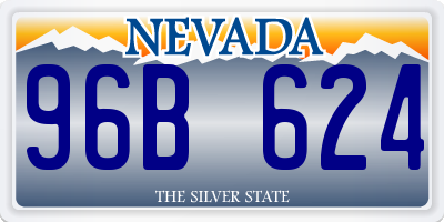 NV license plate 96B624