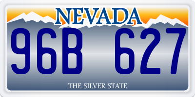 NV license plate 96B627