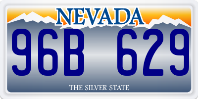 NV license plate 96B629