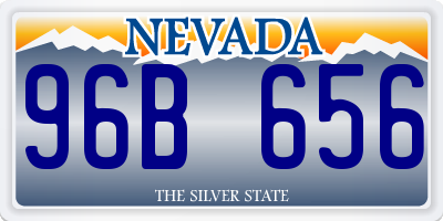 NV license plate 96B656