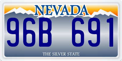 NV license plate 96B691