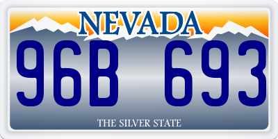 NV license plate 96B693