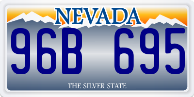 NV license plate 96B695