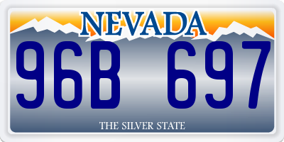 NV license plate 96B697
