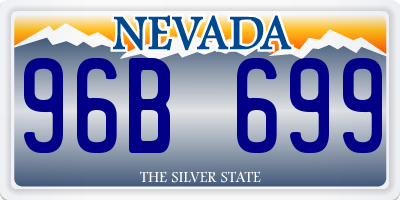 NV license plate 96B699