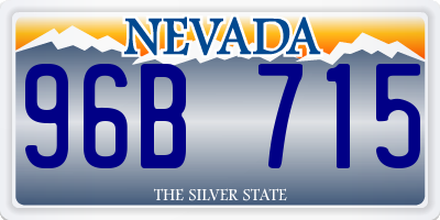 NV license plate 96B715
