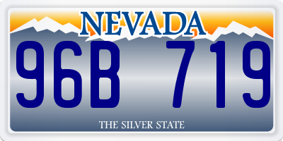 NV license plate 96B719