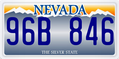 NV license plate 96B846