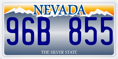 NV license plate 96B855