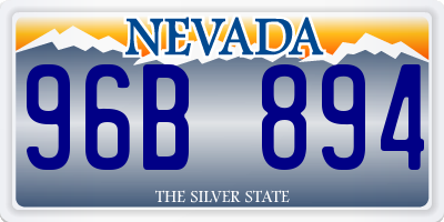 NV license plate 96B894