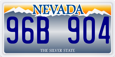 NV license plate 96B904
