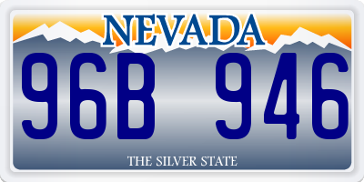 NV license plate 96B946