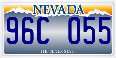 NV license plate 96C055