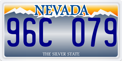 NV license plate 96C079