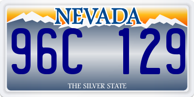 NV license plate 96C129