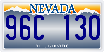 NV license plate 96C130