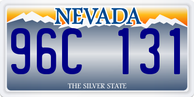 NV license plate 96C131