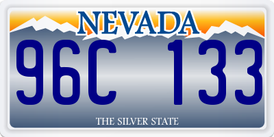 NV license plate 96C133