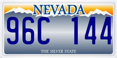 NV license plate 96C144