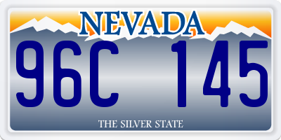 NV license plate 96C145