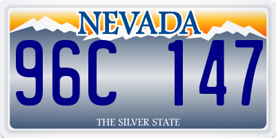 NV license plate 96C147