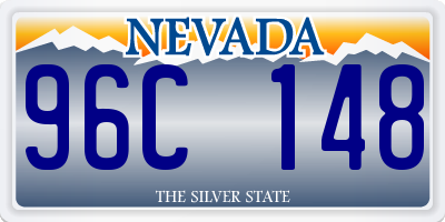 NV license plate 96C148