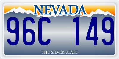 NV license plate 96C149