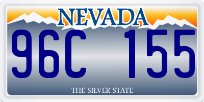 NV license plate 96C155