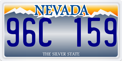 NV license plate 96C159