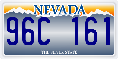 NV license plate 96C161