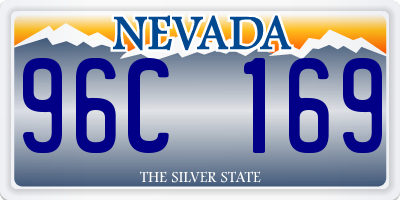 NV license plate 96C169