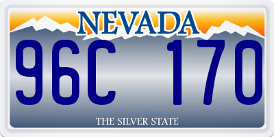 NV license plate 96C170