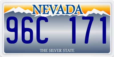 NV license plate 96C171