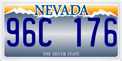 NV license plate 96C176