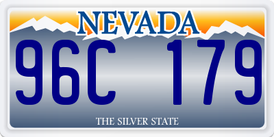 NV license plate 96C179