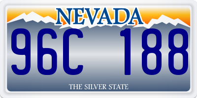 NV license plate 96C188