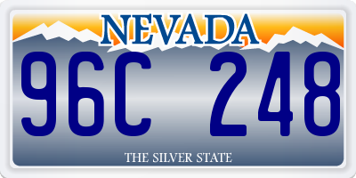 NV license plate 96C248