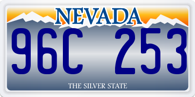 NV license plate 96C253